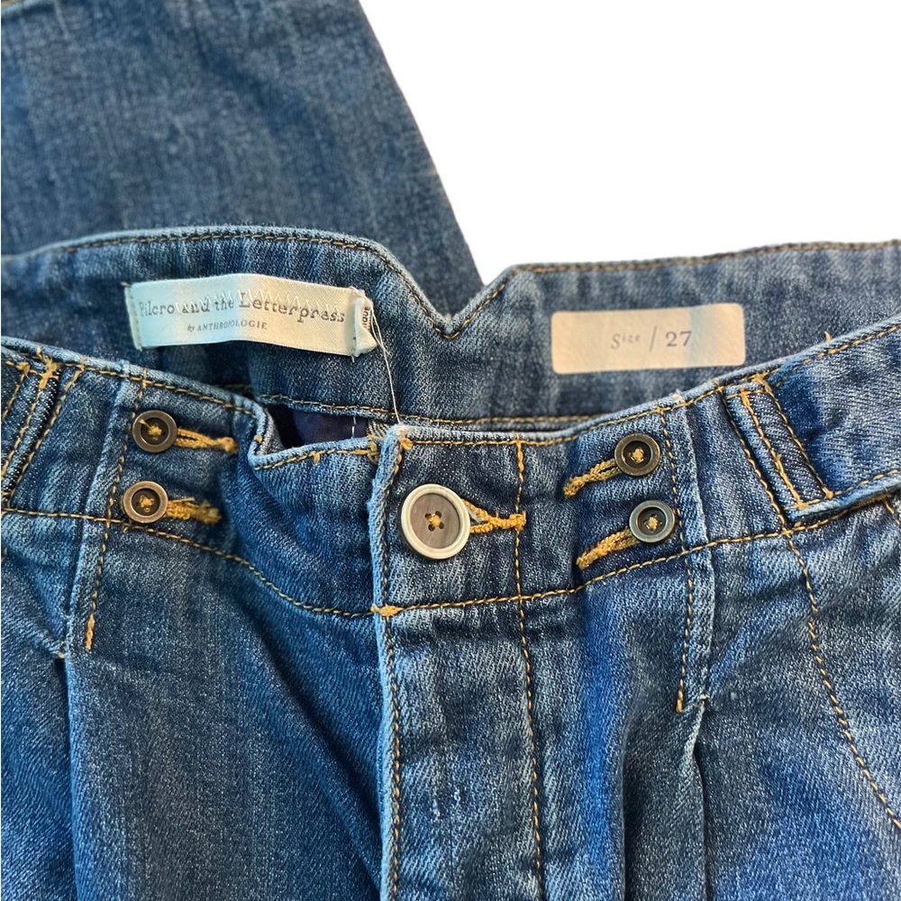 Pilcro & the Letterpress wide leg jeans. Size 27 - Picture 6 of 14